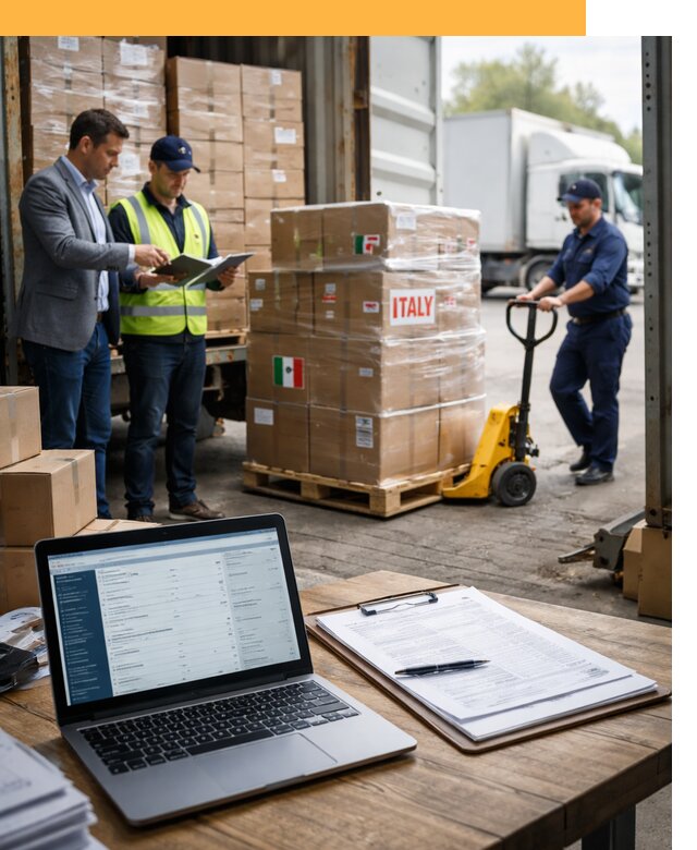 Доставка грузов из Италии: морские и авиаперевозки от 18270