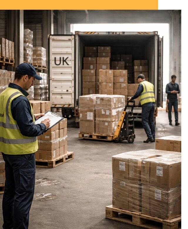 Доставка грузов из Великобритании с таможенным оформлением от 12688