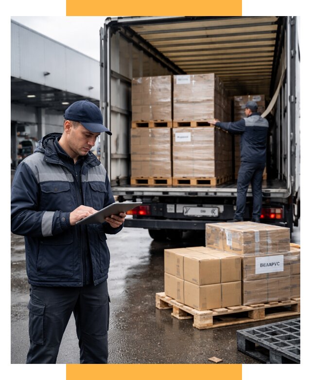 Доставка грузов из Беларуси от 15225 р. логистика СетСервис-Кно