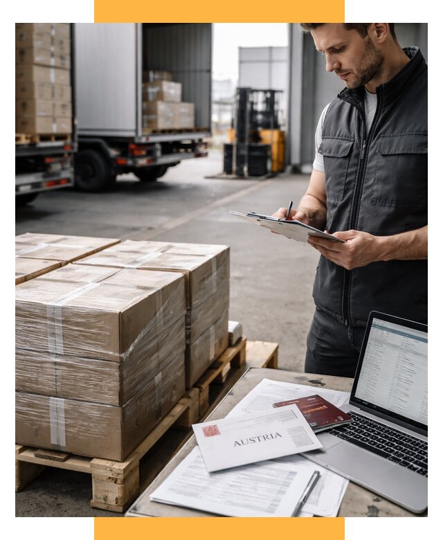 Доставка в Австрию от 65975 р. Логистика и экспорт СетСервис-Кно