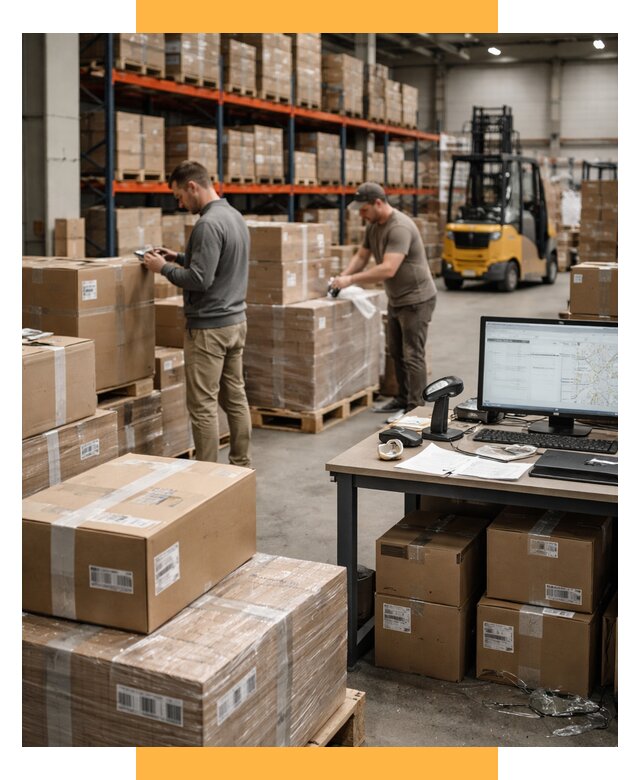 Склад консолидации в Европе от 6598 р., услуги СетСервис-Кно